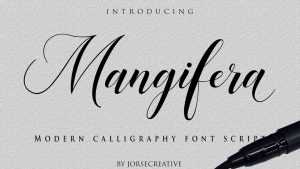 Mangifera Script Font › Fontesk
