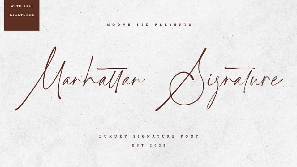 Manhattan Signature Font › Fontesk