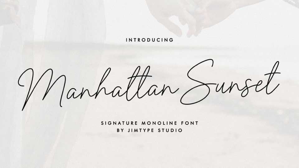 Manhattan Sunset Font › Fontesk