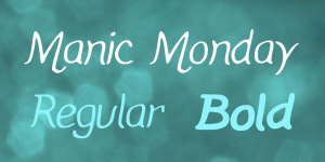 Manic Monday Font Family