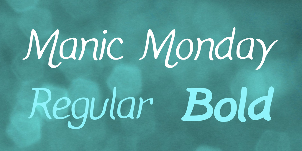 Manic Monday Font Family