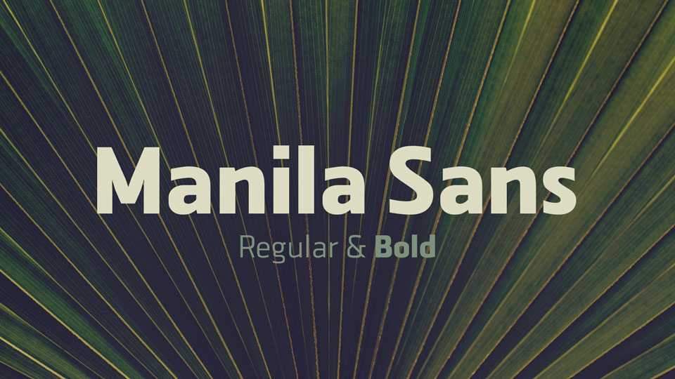 Manila Sans Font Family › Fontesk