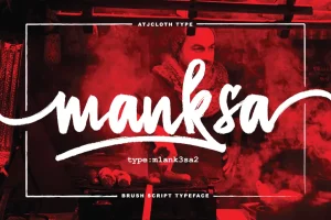 Manksa Brush Font