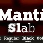 Manti Slab Font Family - Fonte Grátis Manti Slab Font Family