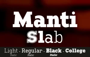 Manti Slab Font Family