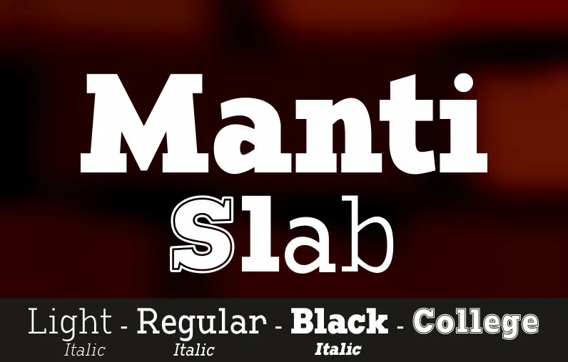 Manti Slab Font Family