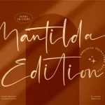 Mantilda Edition Font - Fonte Grátis Mantilda Edition Font
