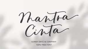 Mantra Cinta Font › Fontesk