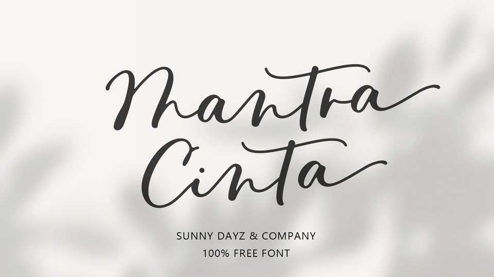 Mantra Cinta Font › Fontesk