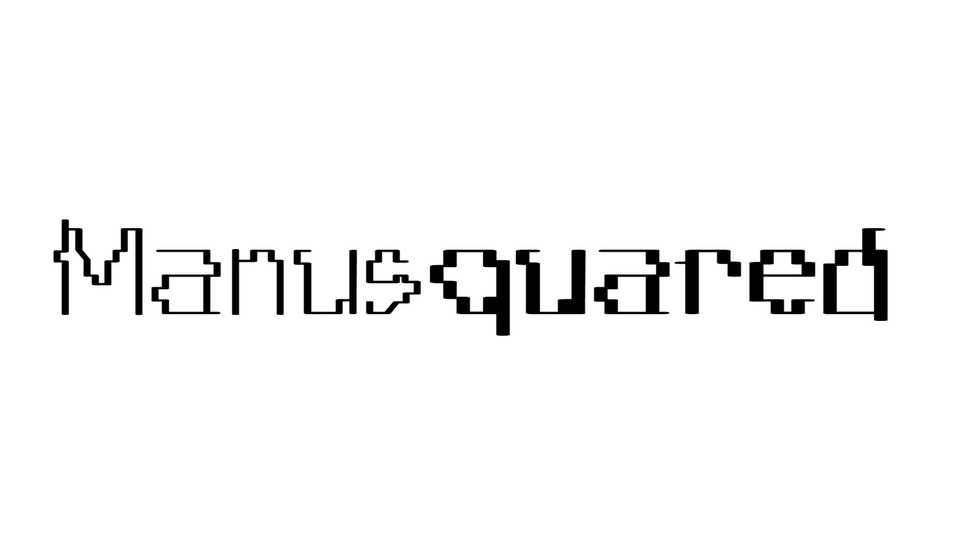 Manusquared Font Family › Fontesk