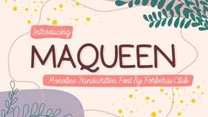 Maqueen Font › Fontesk