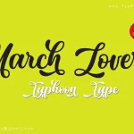 March Lovers Script Font