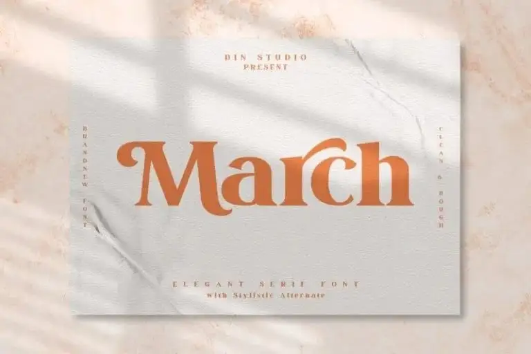 March Serif Font