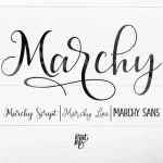 Marchy Script Font
