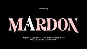 Mardon Font › Fontesk