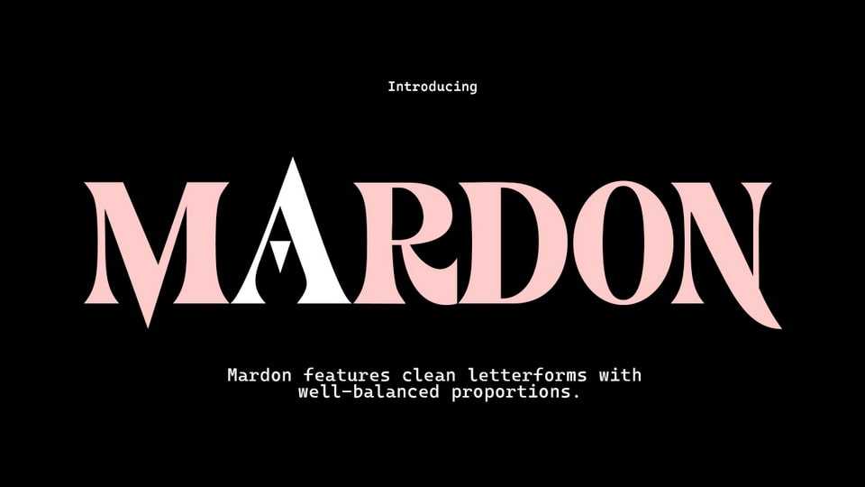 Mardon Font › Fontesk