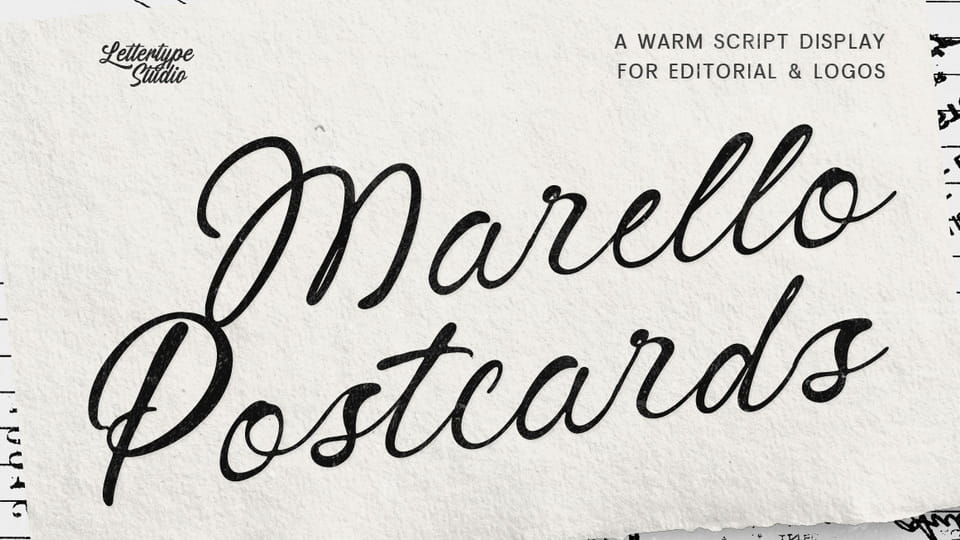 Marello Postcards Font › Fontesk