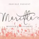 Maretha Calligraphy Font
