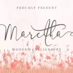 Maretha Calligraphy Font
