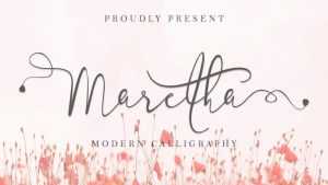 Maretha Script Font › Fontesk