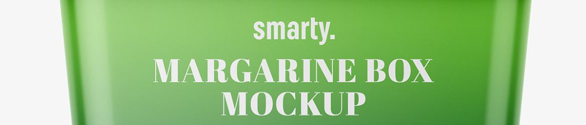 Margarine box mockup
