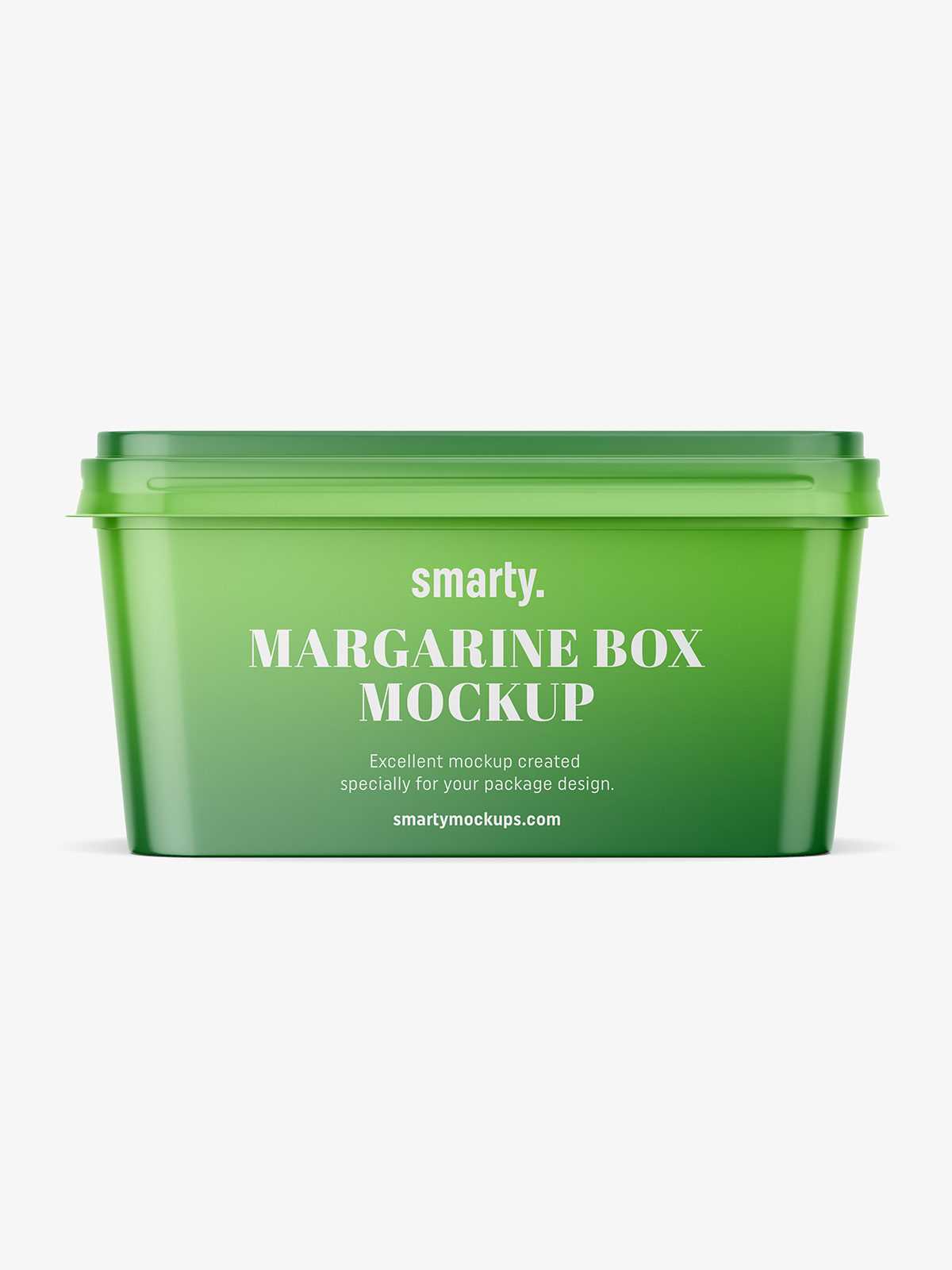 Margarine box mockup