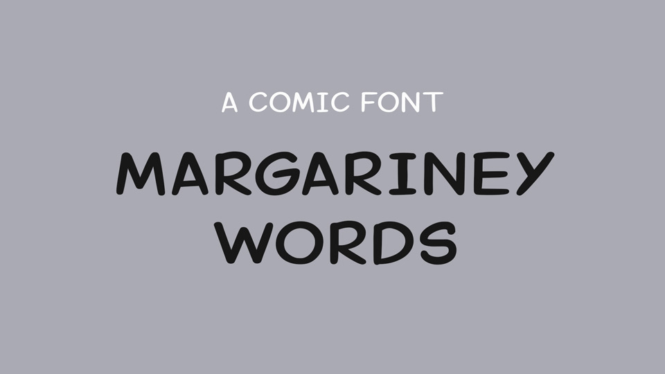 Margariney Words Font › Fontesk