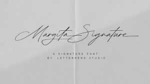 Margita Signature Font › Fontesk