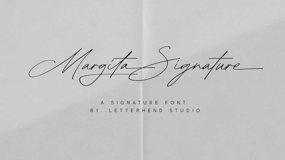 Margita Signature Font › Fontesk