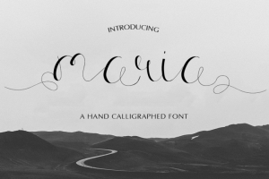 Maria Calligraphy Font