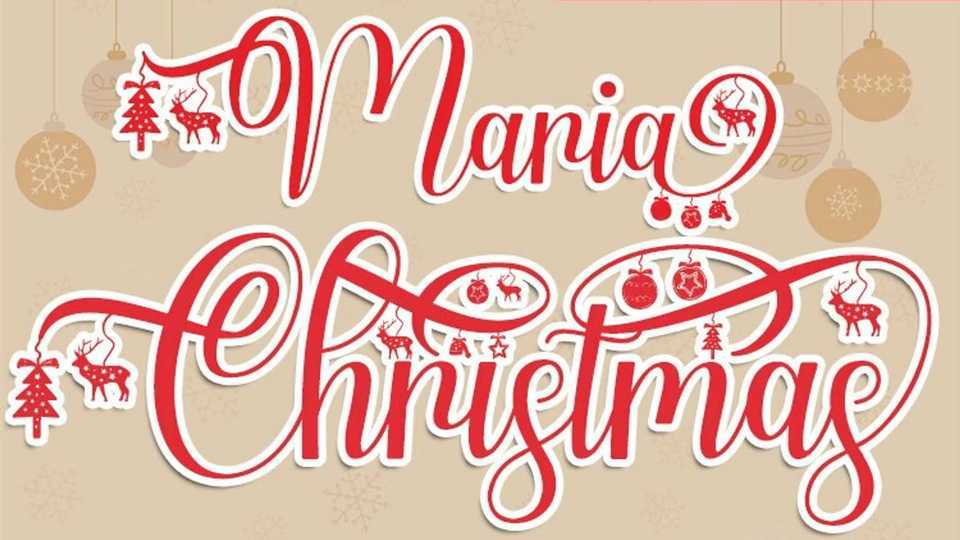 Maria Christmas Font › Fontesk