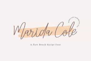Marida Cole Script Font