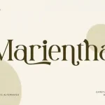 Marienthal Serif Font - Fonte Grátis Marienthal Serif Font
