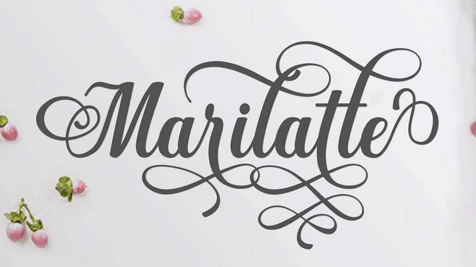 Marilatte Script › Fontesk