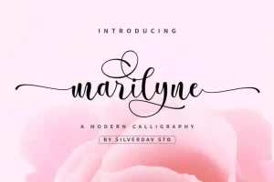 Marilyne Calligraphy Font