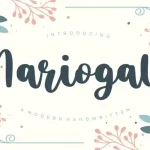 Mariogalo Modern Handwritten Font