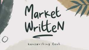 Market Written Font › Fontesk