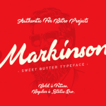 Markinson Script Font - Fonte Grátis Markinson Script Font