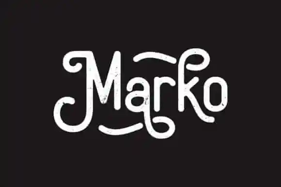 Marko Display Font