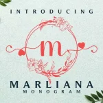Marliana Monogram Display Font