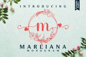 Marliana Monogram Display Font