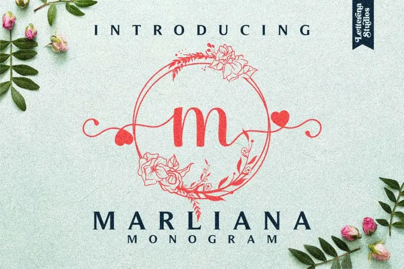 Marliana Monogram Display Font