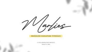 Marlies Monoline Script Font › Fontesk