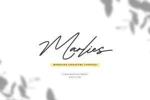 Marlies Signature Font