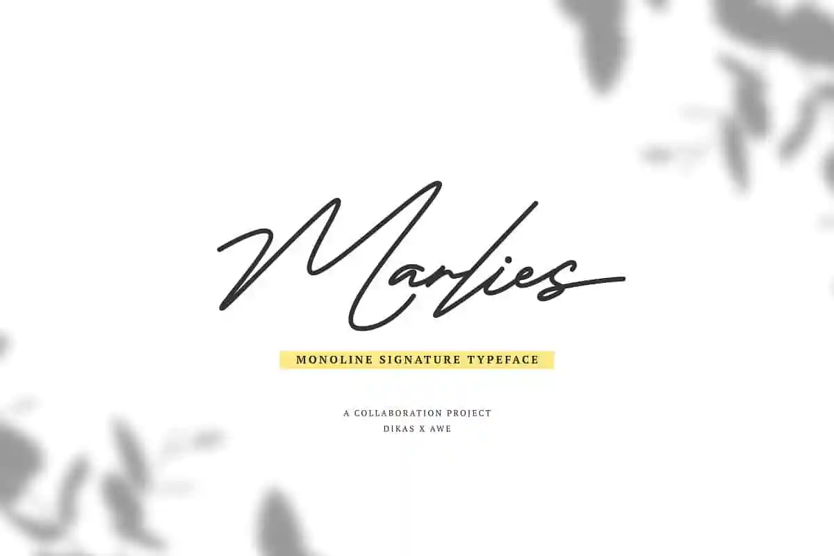 Marlies Signature Font
