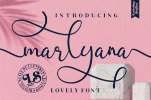 Marlyana Calligraphy Font