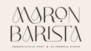Maron Barista Font › Fontesk