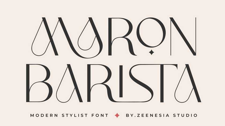 Maron Barista Font › Fontesk