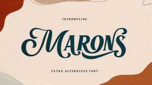 Marons Font › Fontesk