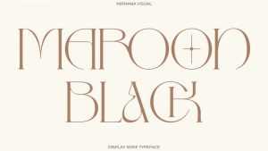 Maroon Black Font › Fontesk